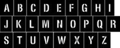 Letter Stencils