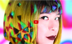 Grafitti Inspired Hair Styling Stencils