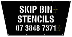 Skip Bin Stencils / Skip Bin Stickers