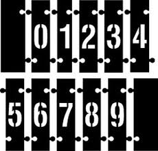 Interlocking - Number Stencils - 0-9 - Complete Set