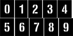 Number Stencils - 0-9 - Complete Set