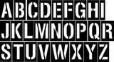 Letter Stencils - Complete Alphabet - A-Z - Capitals Only