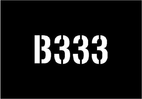 Beehive stencil - specify your combination (up to 4 characters)