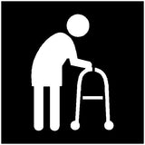 Elderly Stencil