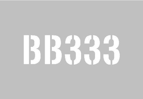 Metal Beehive stencil - specify your combination (5 characters)