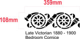 House Restoration Stencil - Late Victorian - Bedroom Cornice