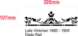 House Restoration Stencil - Late Victorian - Dado Rail