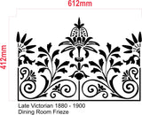 House Restoration Stencil - Late Victorian - Dining Room Frieze