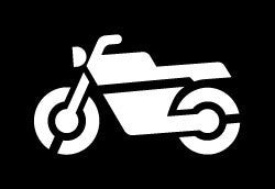 Motorbike Symbol Stencil
