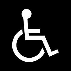 Wheelchair / Disabled Parking Stencil